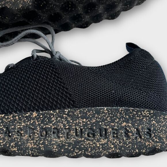 Asportuguesas Unisex Code Black Lace-Up Low Top Trainer Sneaker Size EU 40 - Picture 13 of 16